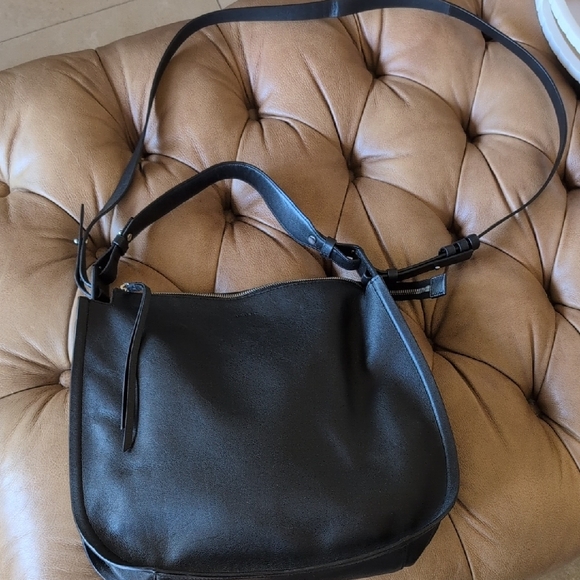 All Saints Midnight Black Shoulder Bag - Picture 3 of 12